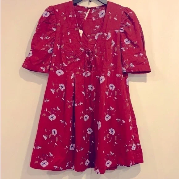 NWT Free People Adelle Floral Printed Tunic Dress - Picture 4 of 10